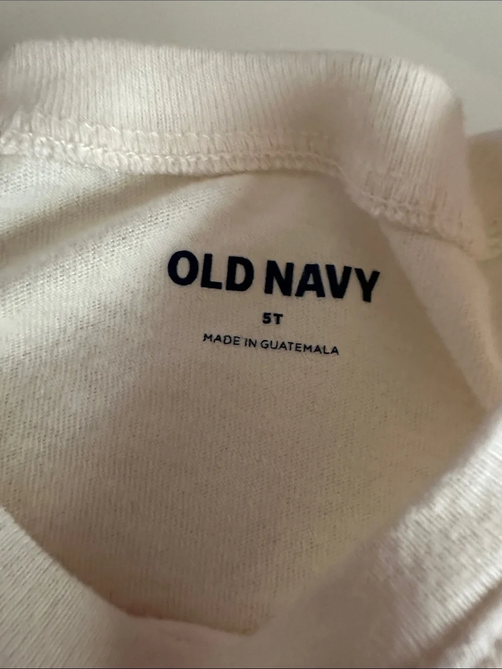 Old Navy White Short Sleeve Tee with Hot Pink 